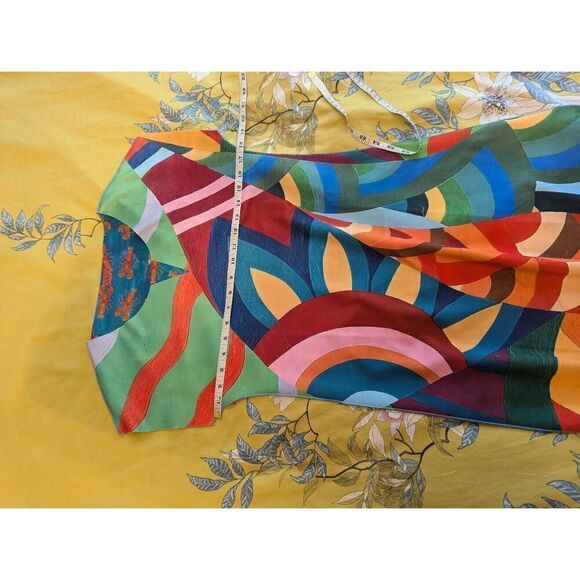 Animapop Women’s Medium Reversible Floral Colorblock Lobster Kimono Midi Dress - Picture 6 of 10